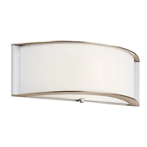 Arcola Collection Arcola 1 Light Fluorescent Wall Sconce - PN (Polished Nickel)