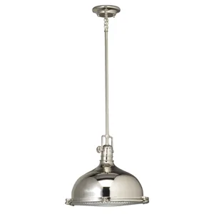 1 Light Pendant Polished Nickel (Polished Nickel)