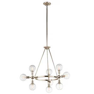 Garim Collection Garim 9 Light Chandelier - Polished Nickel PN (Polished Nickel)