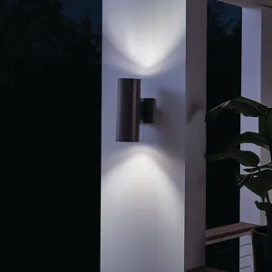 Cylinder 12" Wall Light Architectural Bronze