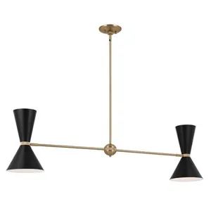 Phix Chandelier - Champagne Bronze and Black
