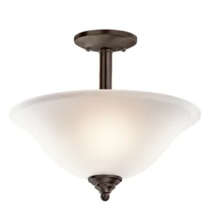Armida Collection Armida 2 Light Semi Flush/Inverted Pendant - OZW (Olde Bronze)
