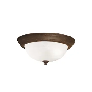 2 Light Flush Mount Ceiling Light - TZ (Tannery Bronze)