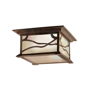 Outdoor Flush Mt 2Lt (Distressed Copper)