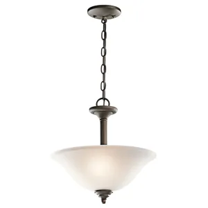 Armida Collection Armida 2 Light Semi Flush/Inverted Pendant - OZ (Olde Bronze)