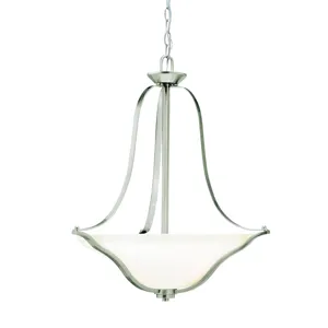 Langford 3 Light Inverted Pendant - NI (Brushed Nickel)