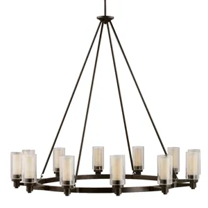 Circolo Collection Circolo 12 Light Chandelier - OZ (Olde Bronze)