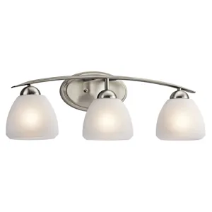 Calleigh Collection Calleigh 3 Light Bath Light - Brushed Nickel (Brushed Nickel)
