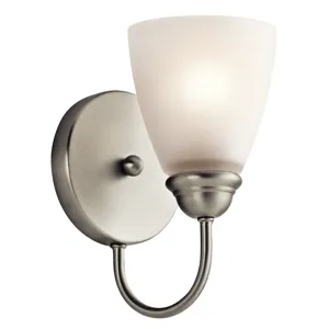 Jolie Collection Jolie 1 Light Wall Sconce - Brushed Nickel NI (Brushed Nickel)
