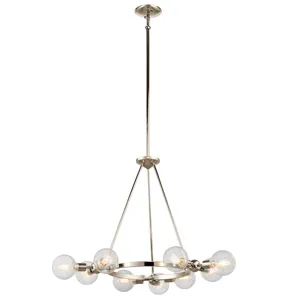 Garim Collection Garim 9 Light Chandelier - Polished Nickel PN (Polished Nickel)
