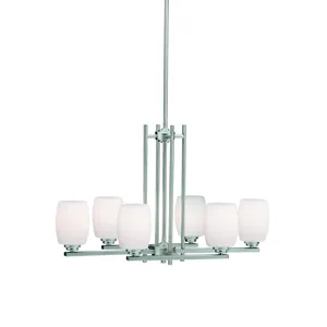Eileen Collection Eileen 6 Light Chandelier - Brushed Nickel (Brushed Nickel)