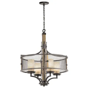 Ahrendale Collection Ahrendale 4 Light Chandelier - AVI AVI (Anvil Iron)