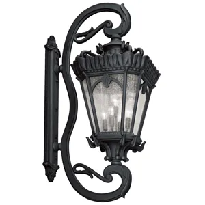 Tournai Collection Outdoor Wall 5Lt BKT (Textured Black)