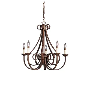 Dover Collection Dover 5 Light Chandelier - TZ (Tannery Bronze)