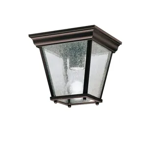 Outdoor Flush Mt 1Lt (Black (Painted))