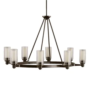 Circolo Collection Circolo 8 Light Chandelier - Olde Bronze (Olde Bronze)