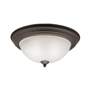 13.25" 2 Light Flush Mount - Olde Bronze