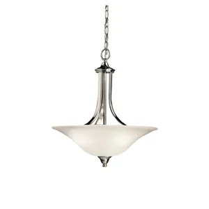 Dover 3 Light Convertible Inverted Pendant -Brushed Nickel