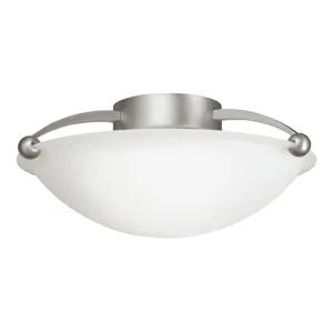 2 Bulb Semi Flush Ceiling Light - Brushed Nickel (Brushed Nickel)