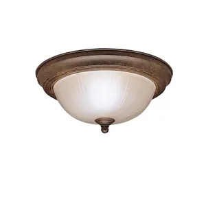 2 Light Flush Mount Ceiling Light - TZ (Tannery Bronze)