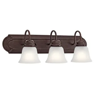 24" 3 Light Vanity Light - Tannery Bronze