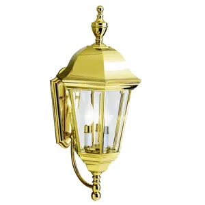 Grove Mill Collection Outdoor Wall 3Lt (Polished Brass)