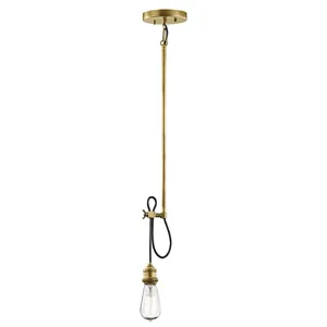 Rumer Collection Rumer 1 Light Mini Pendant/Sconce - NBR NBR (Natural Brass)