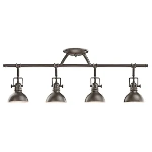 4 Light Halogen Fixed Rail Fixture - OZ (Olde Bronze)