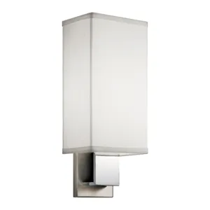 Santiago Collection Santiago 1 Light Fluorescent Wall Sconce - NCH (Brushed Nickel & Chrome)