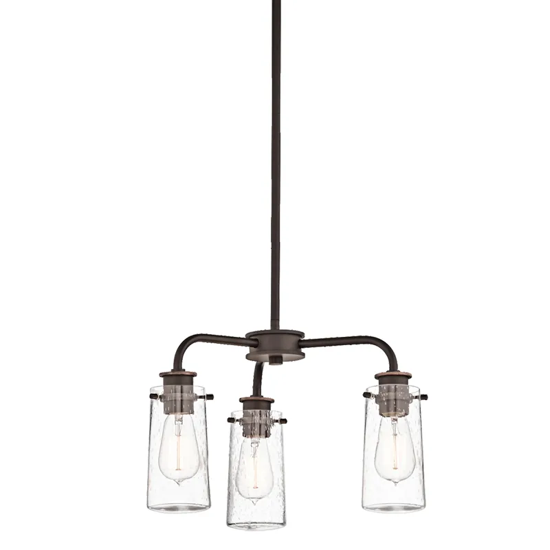 Braelyn Collection Semi Flush/Chandelier 3Lt (Olde Bronze)
