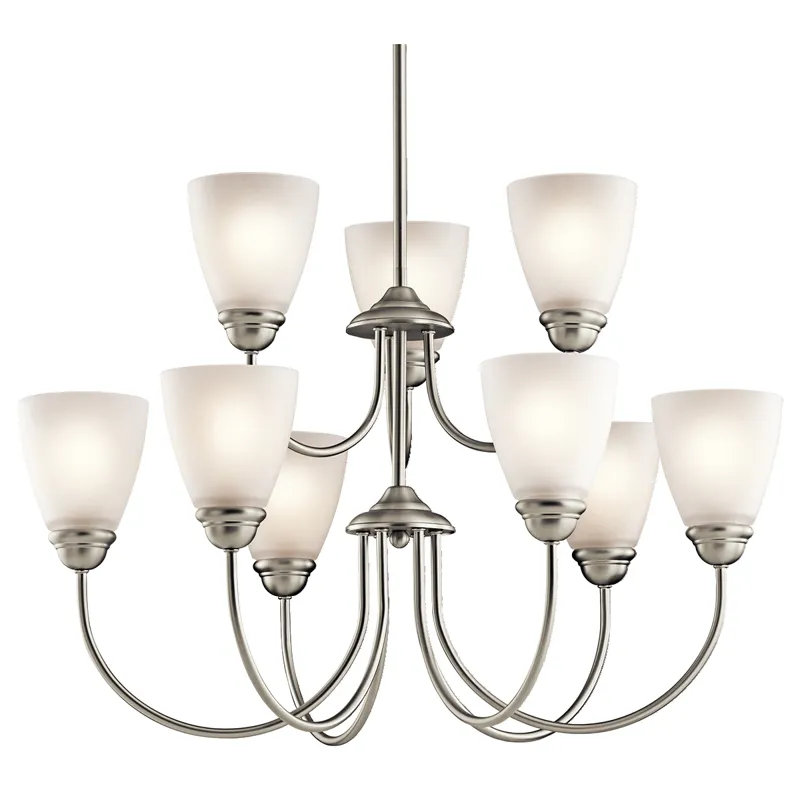 Jolie Collection Jolie 9 Light Chandelier - Brushed Nickel NI (Brushed Nickel)