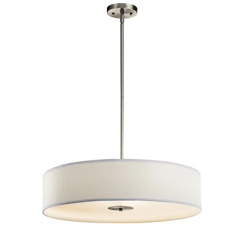 3 Light Semi Flush/Pendant - (Brushed Nickel)