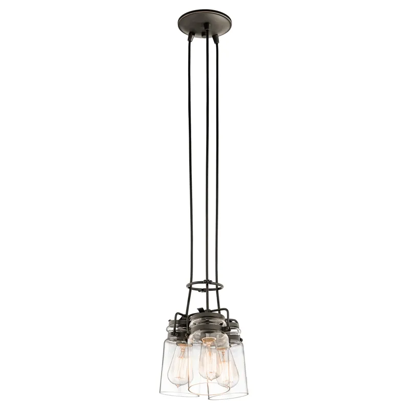 Brinley Collection Brinley 3 light Pendant - Olde Bronze OZ (Olde Bronze)