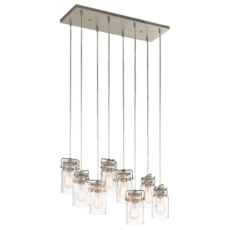 Brinley Collection Brinley 8 light Pendant - Brushed Nickel NI (Brushed Nickel)