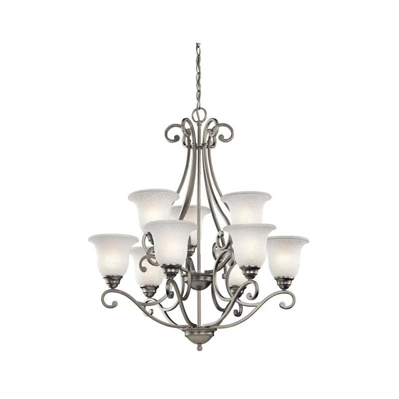 Camerena Collection Camerena 9 Light Chandelier - Brushed Nickel (Brushed Nickel)