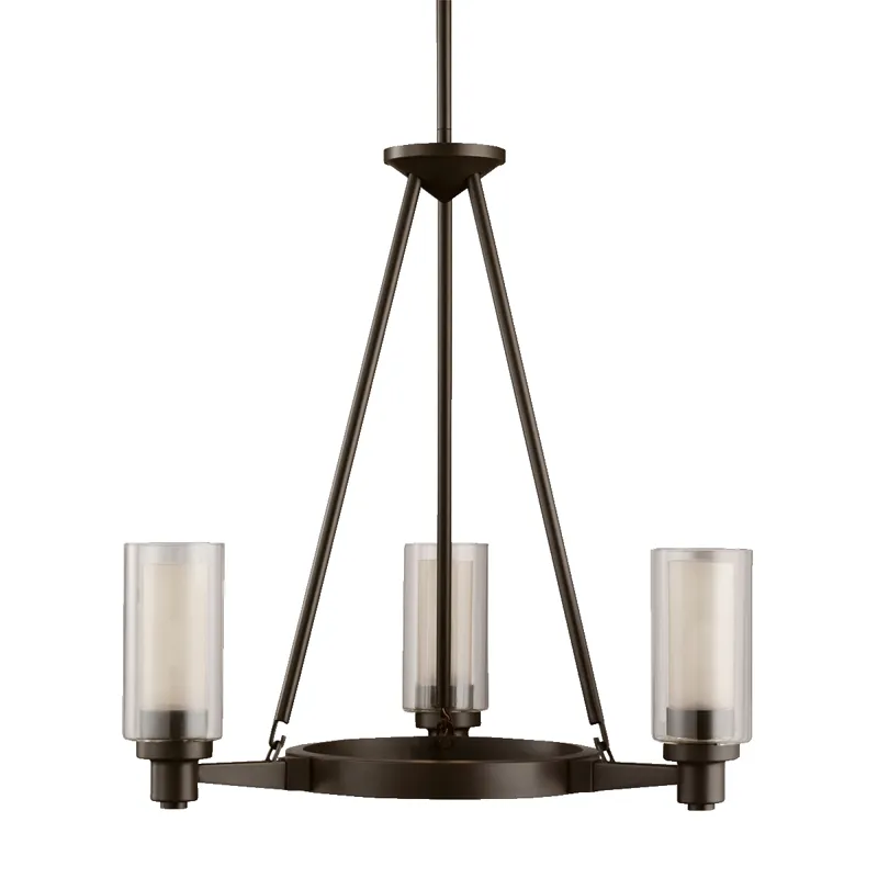 Circolo Collection Chandelier 3Lt (Brushed Nickel)