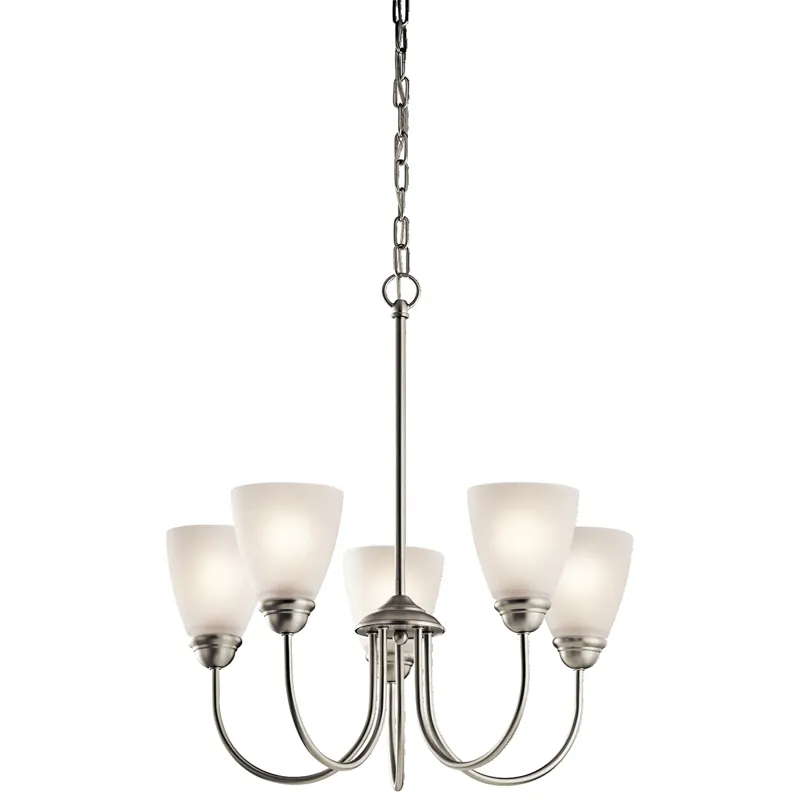 Jolie Collection Jolie 5 Light Chandelier - Brushed Nickel NI (Brushed Nickel)