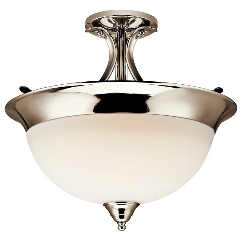 Dover Collection Dover 3 Bulb Semi Flush Ceiling Light - TZ (Tannery Bronze)