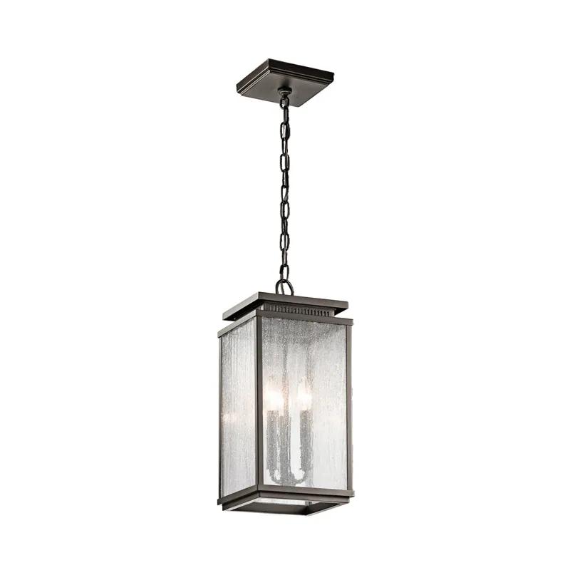 Manningham Collection Outdoor Pendant 3 Light OZ (Olde Bronze)