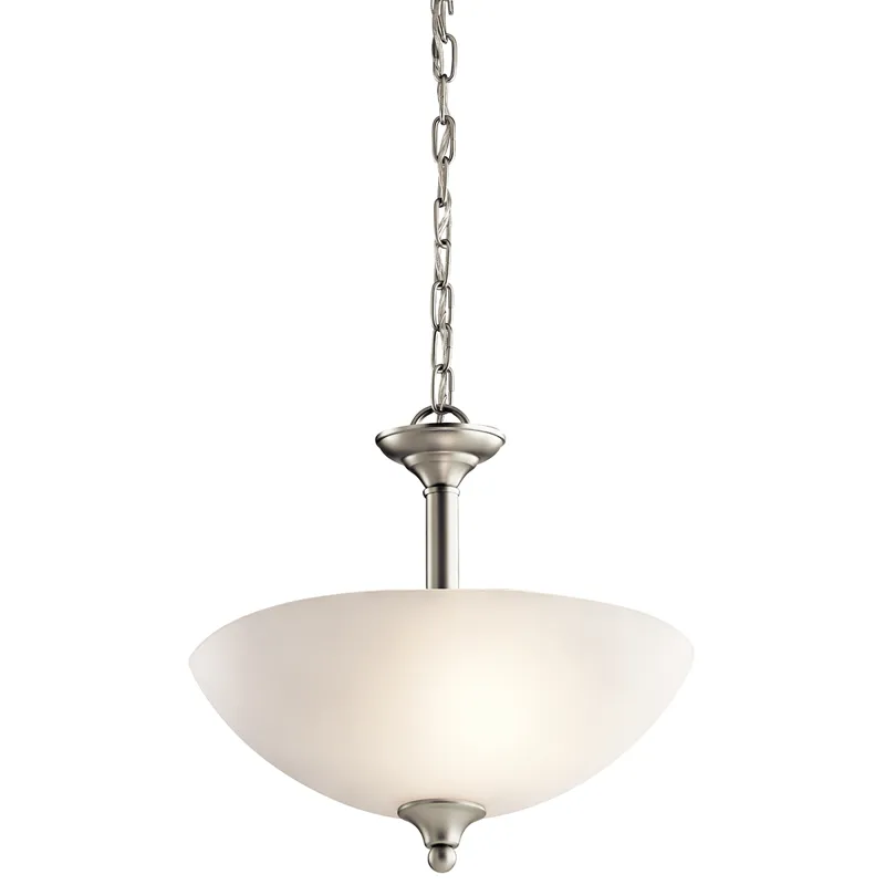 Jolie Collection Jolie 2 Light Pendant/Semi Flush - Brushed Nickel (Brushed Nickel)