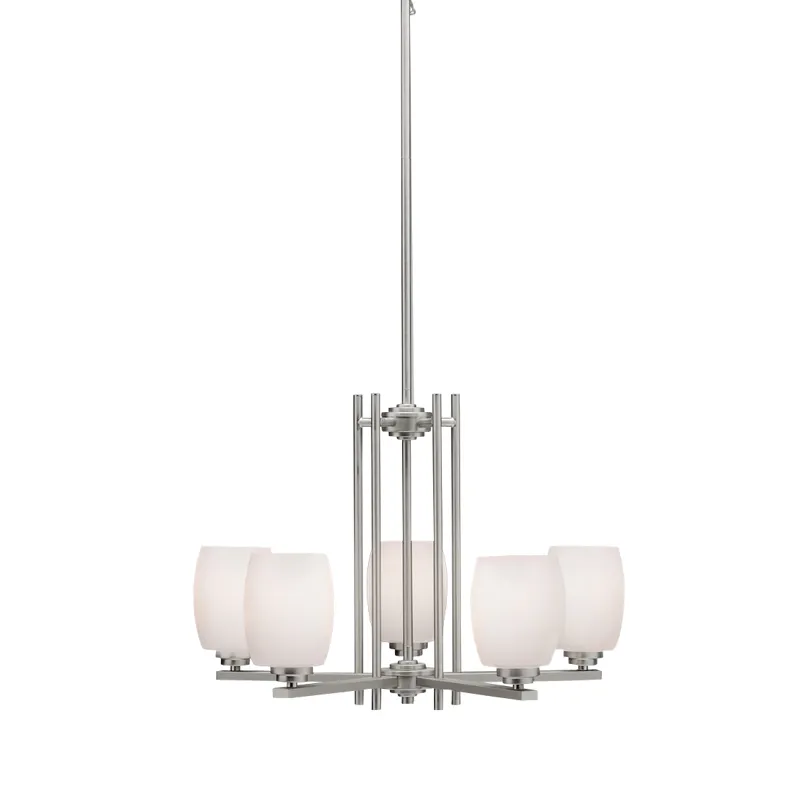 Eileen Collection Eileen 5 Light Chandelier - Brushed Nickel (Brushed Nickel)