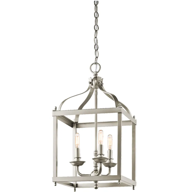 Larkin Collection Larkin 3 Light Foyer Chandelier - Brushed Nickel (Brushed Nickel)