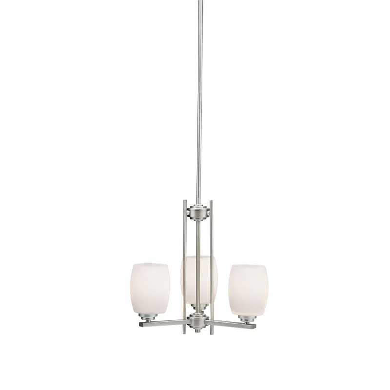 Eileen Collection Eileen 3 Light Mini Chandelier - NI (Brushed Nickel)