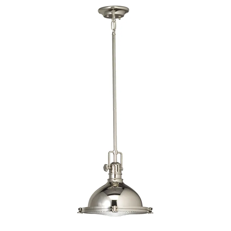 1 Light Pendant Polished Nickel (Polished Nickel)