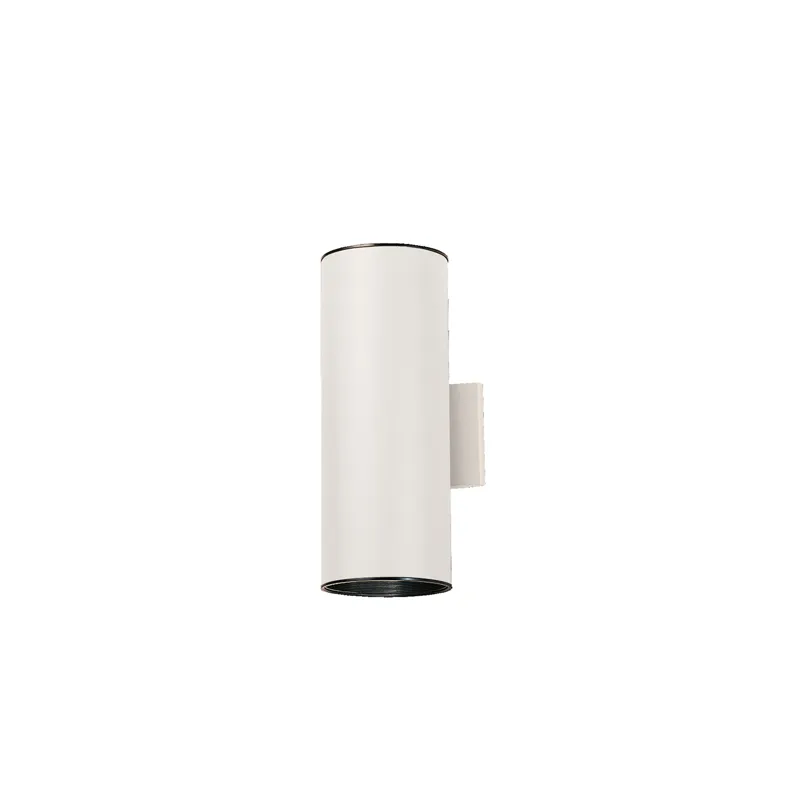 2 Light Outdoor Wall Cylinder - WH (White)