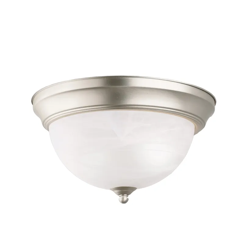 2 Light Flush Mount Ceiling Light Brushed Nickel (Brushed Nickel)