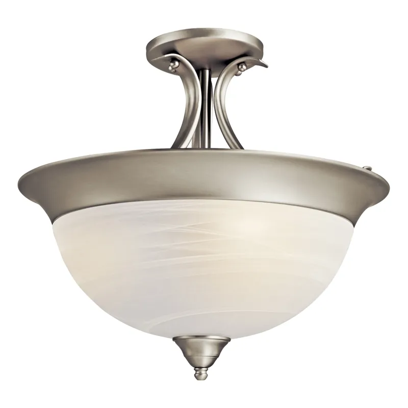 Dover Collection Dover 3 Bulb Semi Flush Ceiling Light - TZ (Tannery Bronze)