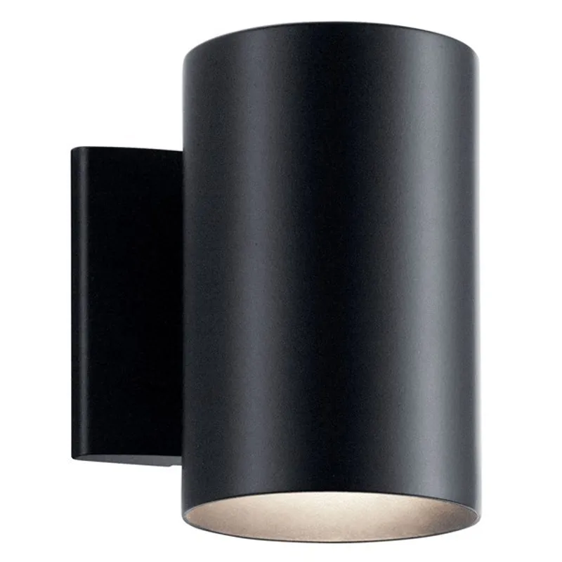 Cylinder 7" 1 Light Wall Light - Black