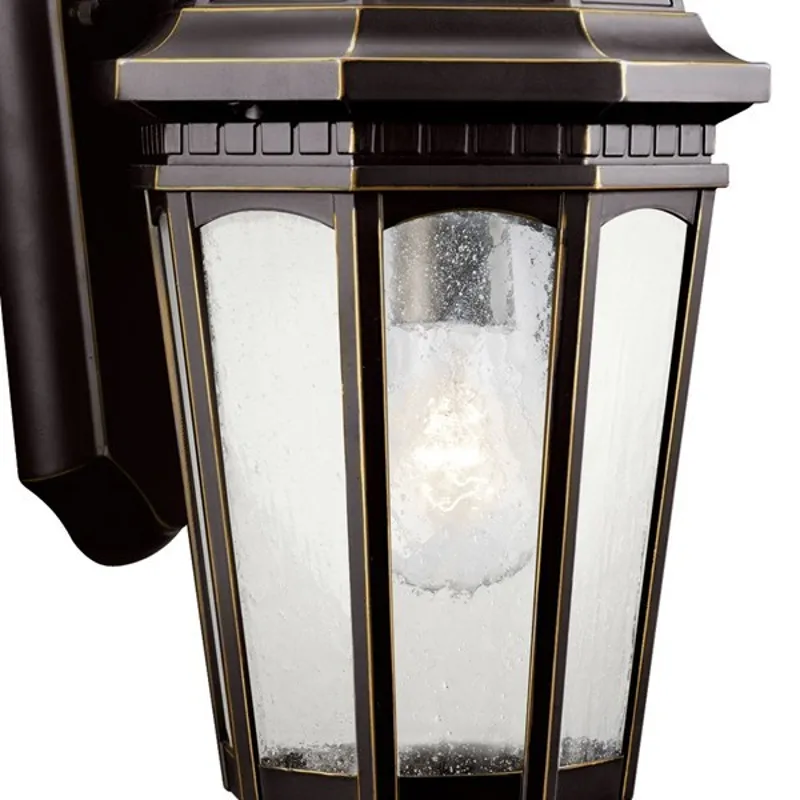 Courtyard 11" 1 Light Wall Lantern - Rubbed Bronze