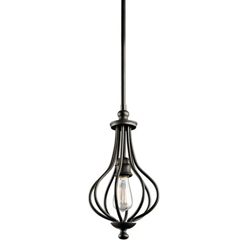 Kensington&trade; 1 Light Mini Pendant Olde bronze